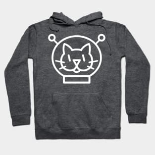 Space Cat Icon (white) Hoodie